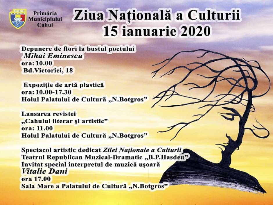 Ziua Națională a Culturii 15 Ianuarie 2020