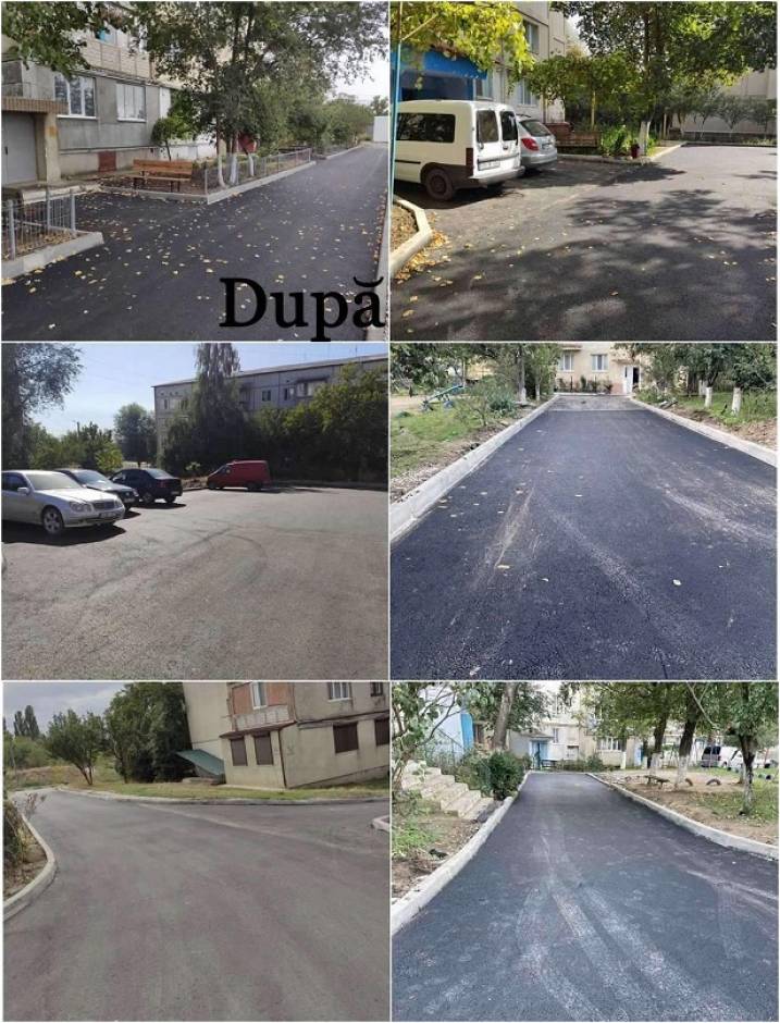 Mai multe drumuri de acces în curțile blocurilor locative din cartierul Lapaevca au fost reparate.