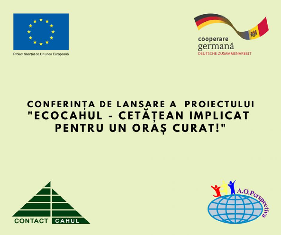UE-GIZ // „EcoCahul - Cetățean implicat pentru un oraș curat!”