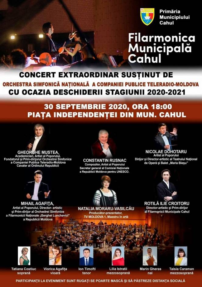 Concert extraordinar susținut de Orchestra Naţională Simfonică a Companiei „Teleradio-Moldova”