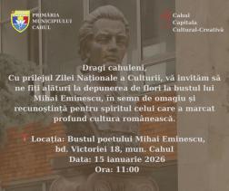 Omagiu culturii naționale la Cahul