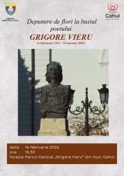 Omagiu poetului Grigore Vieru – Depunere de flori la Cahul
