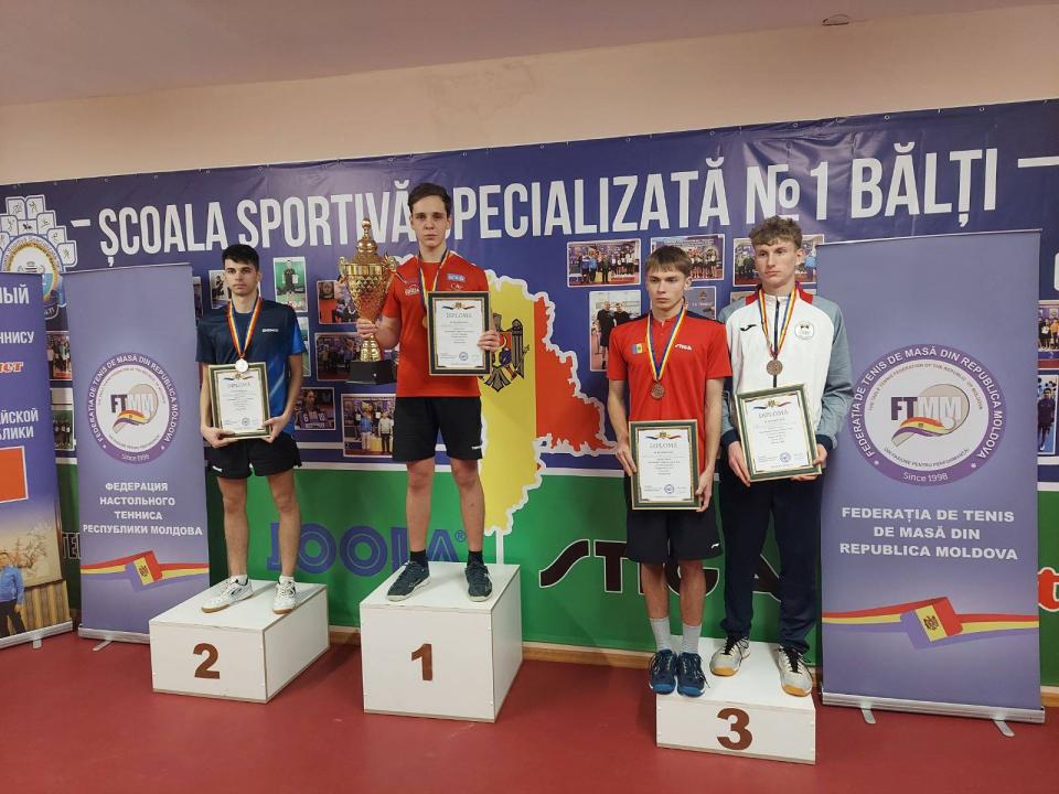 Premieră istorică pentru Cahul: Maxim Stoica, primul campion din municipiu la Cupa Moldovei la tenis de masă