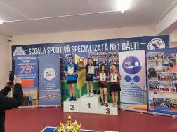Istorie la Cahul: Polina Stoica a cucerit Cupa Moldovei la tenis de masă (U-11)
