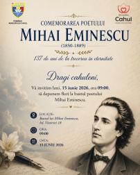 In memoriam Mihai Eminescu: Primăria municipiului Cahul invită comunitatea la depuneri de flori