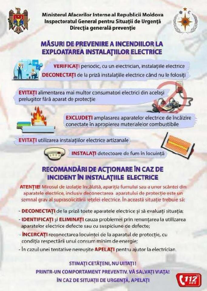 Siguranța în perioada rece: Recomandări importante privind utilizarea sobelor și a instalațiilor electrice