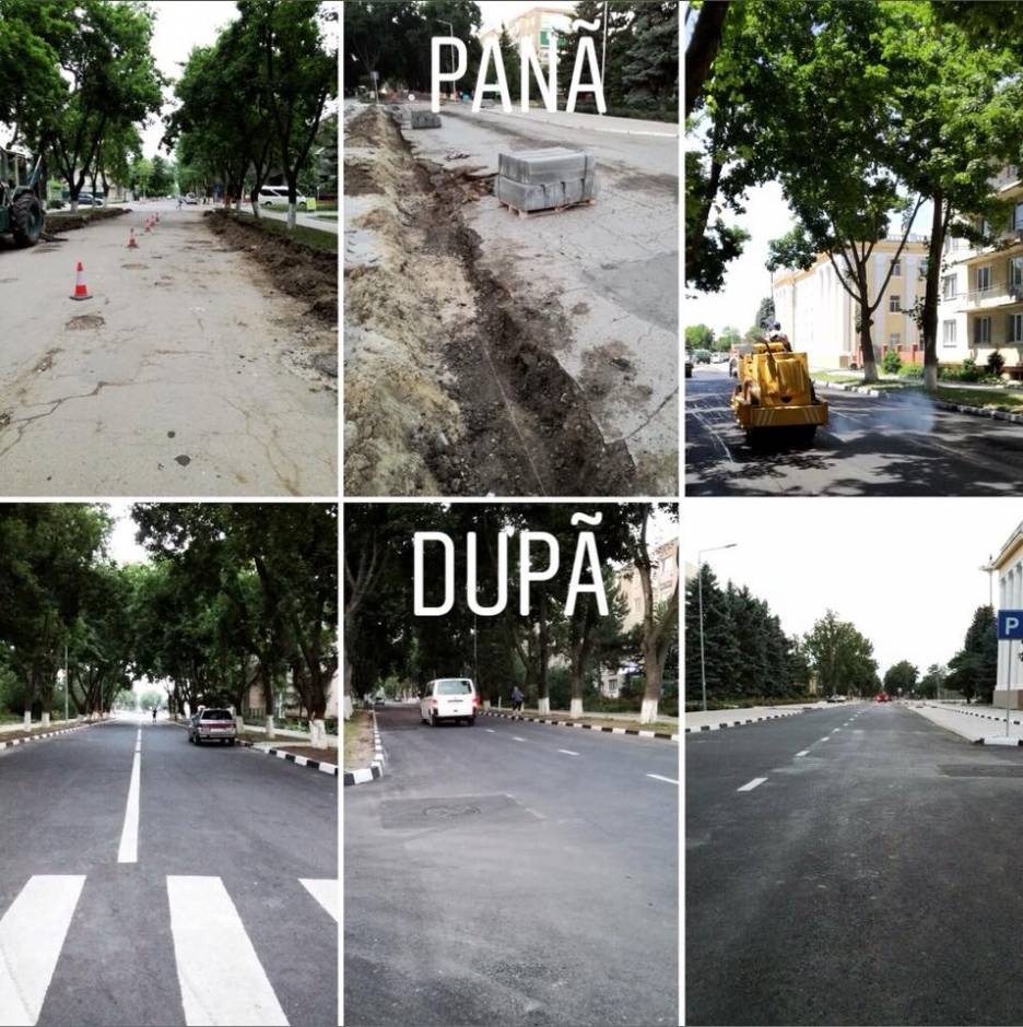 Reparatia drumului bd. VICTORIEI