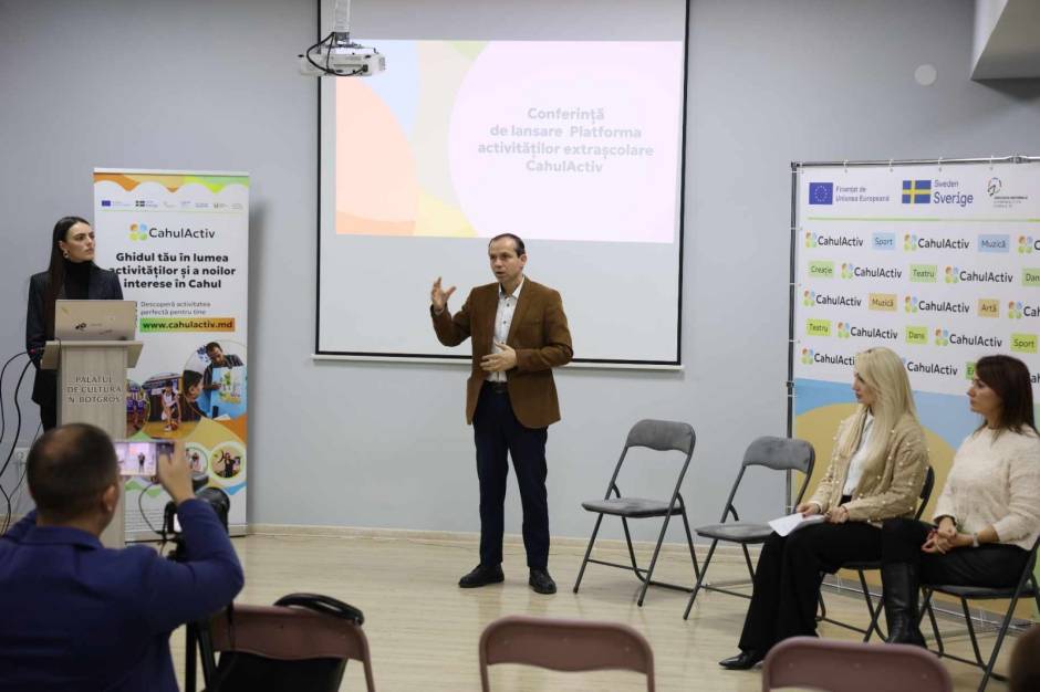 Conferința de lansare a platformei activităților extrașcolare CahulActiv 