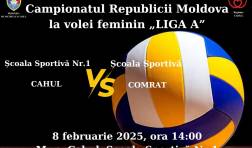 Meci de volei feminin: Cahul vs. Comrat - Liga A