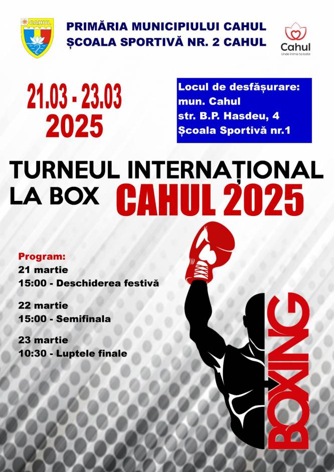 TURNEUL INTERNAȚIONAL LA BOX CAHUL 2025