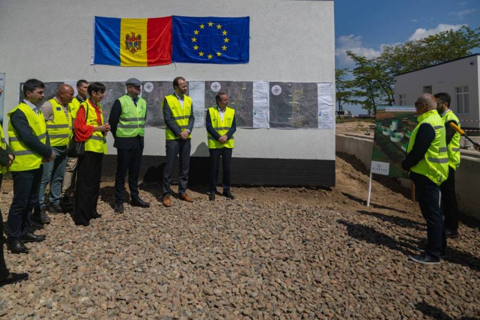 Vizită oficială la Cahul pe șantierul noii Stații de Epurare: sprijin european și german pentru dezvoltarea infrastructurii de apă și canalizare