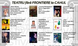 Teatrul „B.P. Hasdeu” găzduiește Festivalul Internațional de Teatru „TEATRU FĂRĂ FRONTIERE” – ediția II-a