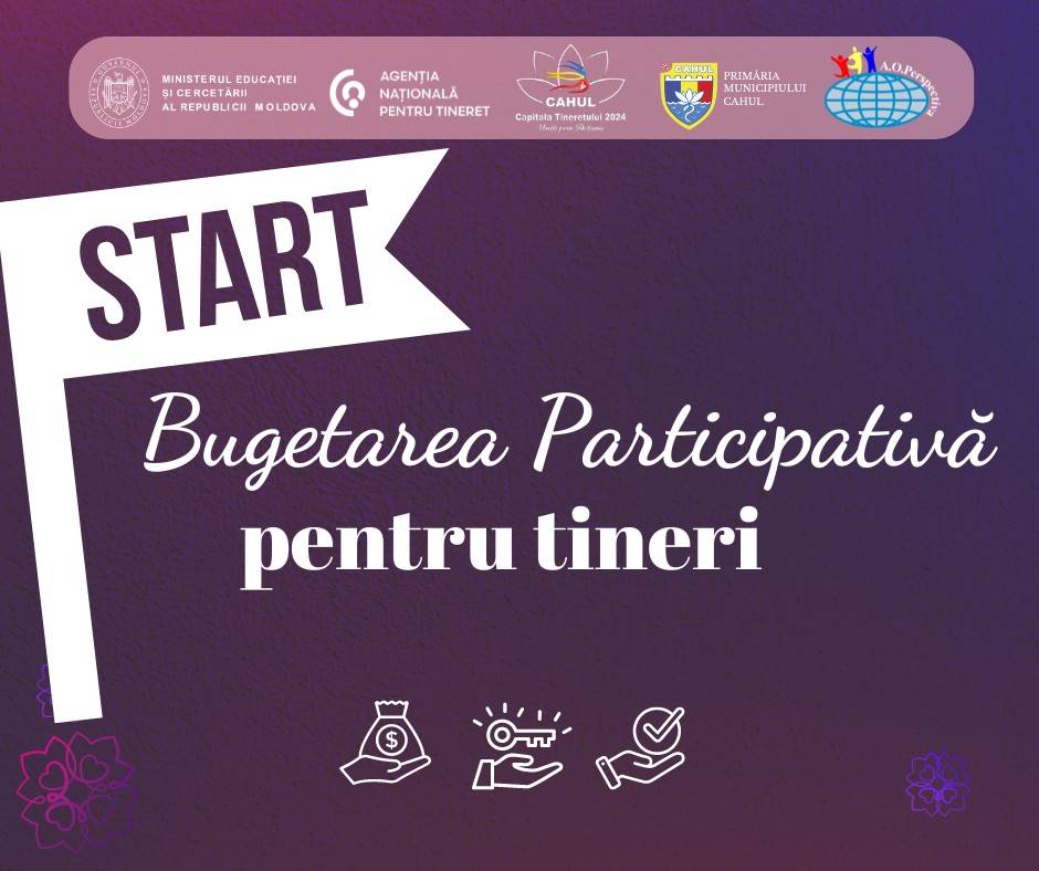 Bugetarea participativă pentru tineri se lansează!