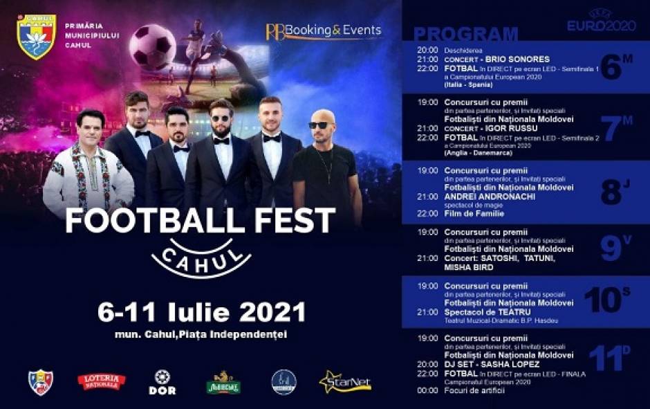 Fotbal Fest. Program  6-11 iulie