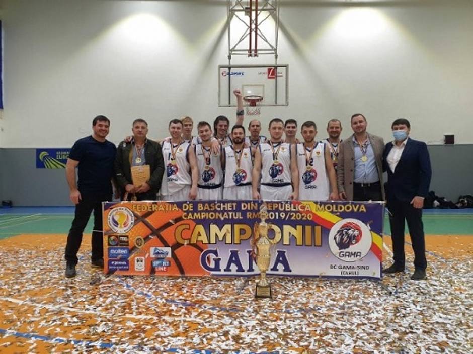 Primăria Municipiului Cahul aduce sincere felicitări echipei “Gama–Sind” din mun. Cahul, care a devenit iarăși campioana Republicii Moldova la baschet.