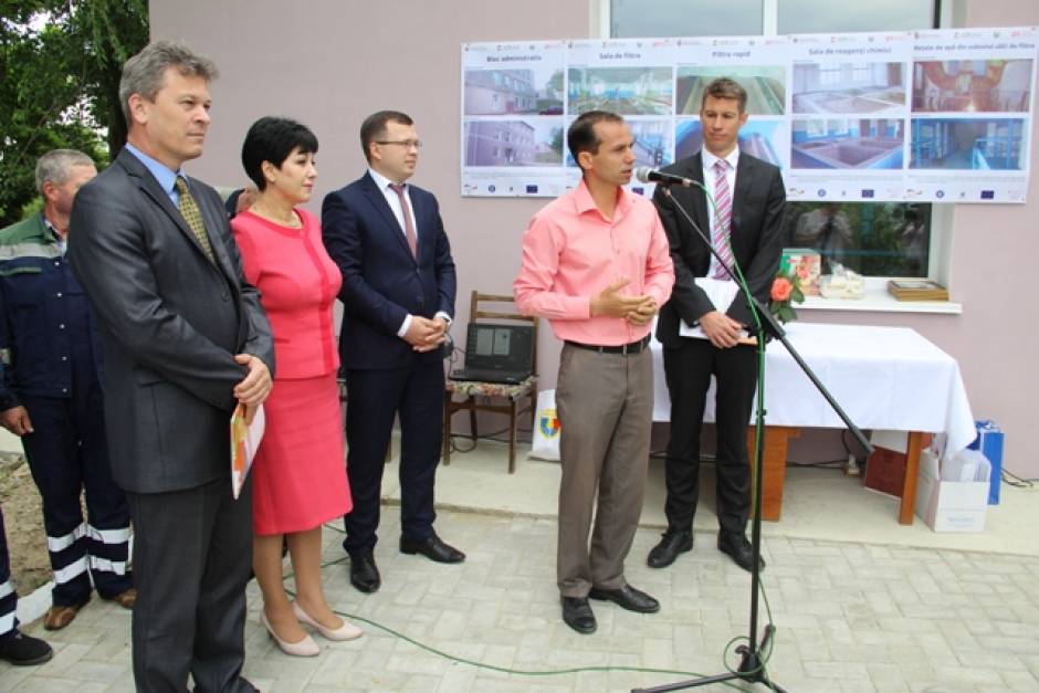 Inaugurarea stației de tratare a apei potabile din municipiul Cahul