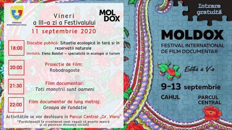 Vă invităm la cea de-a III-a zi a Festivalului MOLDOX la Cahul.
